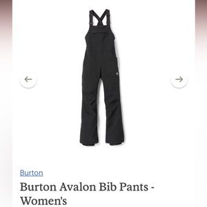 Burton Avalon Bibs - Medium - True Black
